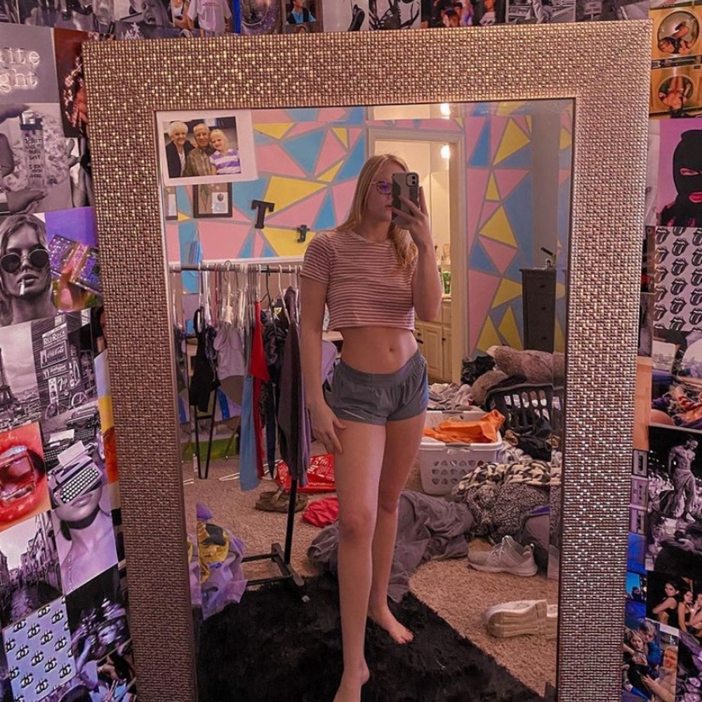 Mossimo Pink Crop Tee